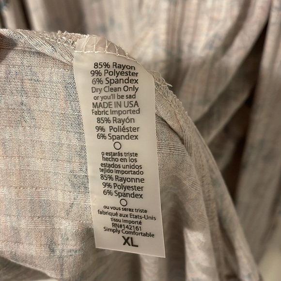 Lularoe Floral XL Sarah Duster Cardigan - Picture 8 of 10